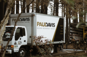Paul Davis van providing water damage restoration in Seattle